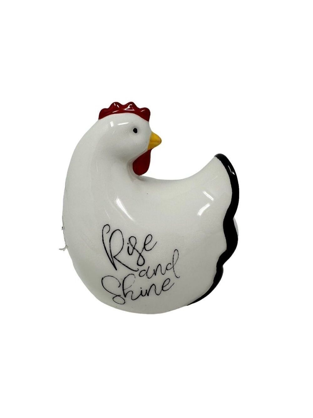 Farmhouse Rooster Scrubbie Pad Holder Ceramic Chicken Farmhouse Rustic Country